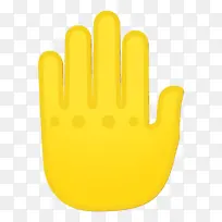 手指 手套 黄色