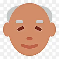 表情符号 口鼻 老年