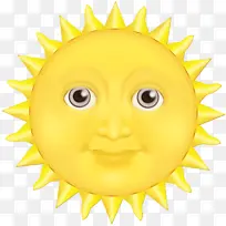 表情符号 微笑 太阳
