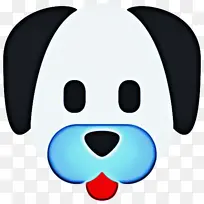 狗 表情符号 鼻子