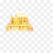 米 黄色 寺庙