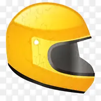 摩托车头盔 安全帽 黄色