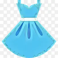 蓝色 连衣裙 服装