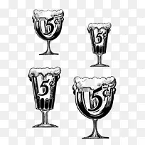 采购产品葡萄酒玻璃杯 绘图 啤酒玻璃杯