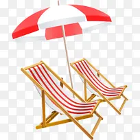 海滩 雨伞 椅子
