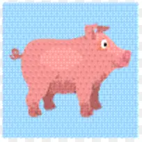 猪 工艺品 纺织品