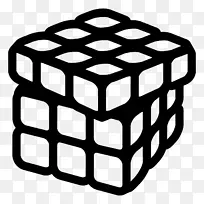 计算机图标 拼图 立方体