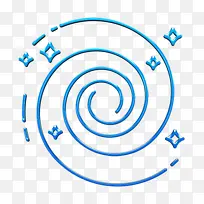 天文学图标 银河系图标 太空图标