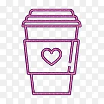 咖啡图标 爱情图标 情人节图标
