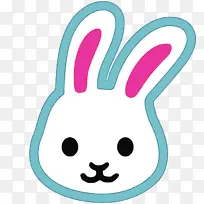 兔子 表情符号 复活节兔子