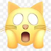 卡通 胡须 小猫