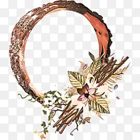 花环 树枝 头发