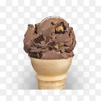 巧克力冰淇淋 冰淇淋 里斯花生酱杯