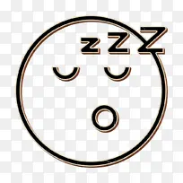表情符号 睡眠图标 疲倦图标