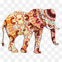 卡通 印度大象 非洲丛林大象