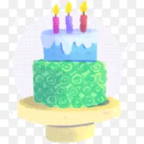 生日蛋糕 蛋糕装饰 皇家糖霜