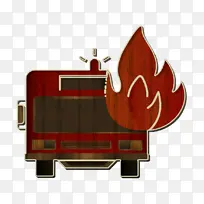 火灾图标 救援图标 卡车图标