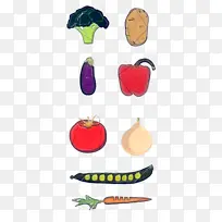 水果 蔬菜 卡通