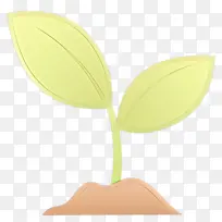 卡通 叶子 黄色