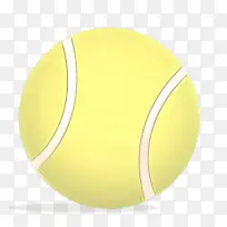 卡通 网球 黄色