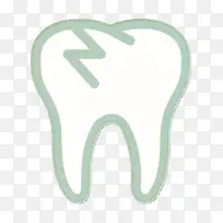 断牙图标 牙齿图标 牙齿治疗图标