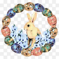 波普艺术 复古 复活节兔子
