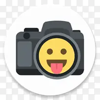 表情符号 照相机 照相机闪光灯