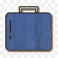 公文包图标 行李箱图标 工作图标