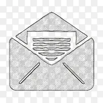 电子邮件图标 邮件图标 打开图标