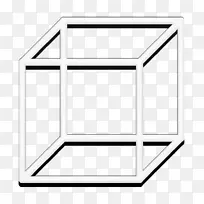 立方体图标 其他图标 直线