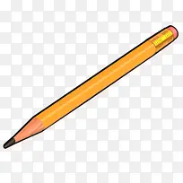 铅笔 橙色 线条