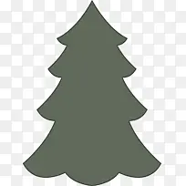 俄勒冈州松树白松科罗拉多云杉绿色常绿圣诞树木本植物松树圣诞装饰