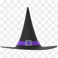 女巫帽 帽子 紫罗兰色