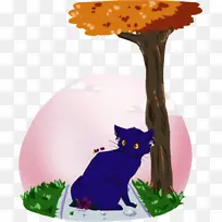 黑猫 猫 树