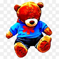 泰迪熊 红色 填充玩具