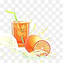 卡通 橙汁饮料 饮料