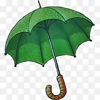 绿色 树叶 雨伞