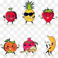 卡通 表情符号 水果