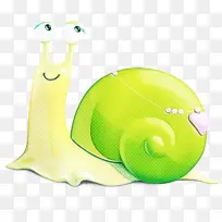 绿色 蜗牛 蜗牛和蛞蝓