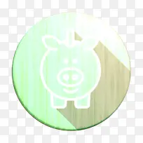 现金图标 硬币图标 小猪银行图标