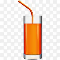 橙子 饮料 圆筒