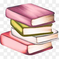 粉色 书籍 长方形