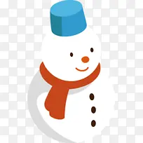 雪人 卡通 鼻子