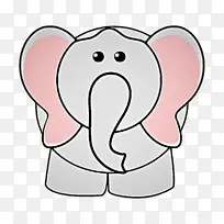 大象 大象和猛犸象 卡通