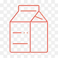 饮料图标 盒子图标 牛奶图标