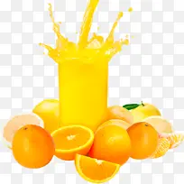 橙汁饮料 黄色 果汁