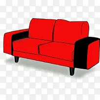 采购产品家具 沙发 红色