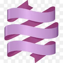 紫色 粉色 丝带