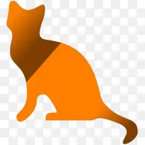 猫 橙色 尾巴
