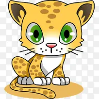卡通 黄色 中小型猫